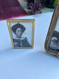 Pair of Gold Frames With Matching Photos