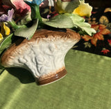 Pair of Ceramic Floral Arrangements