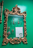 Gold Wooden Hand Carved Large Mirror