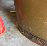 Metal Oval Decorative Wastebasket