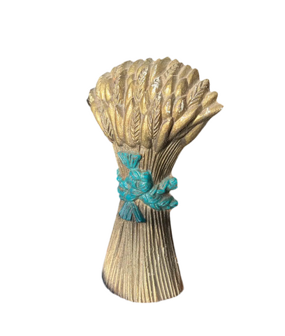 Vintage Brass Wheat Decorative Piece