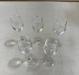 Collection of Simple Stemmed Shot Glasses- Set of 5