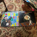Pair of Sesame Street "The Count Counts" and "Sesame Street Fever" Vintage Vinyls