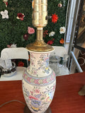 Vintage Asian Ceramic Detailed Table Lamp with Ming Base