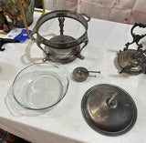 Collection of Silver Serving Buffet Dishes With Warmers- Set of 11
