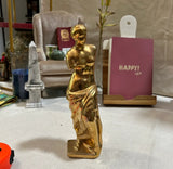 Small Gold Venus De Milo Ceramic Sculpture