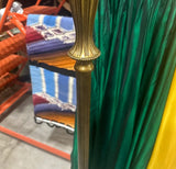Brass Decorative Floor Lamp With Plastic Diamond Details