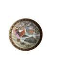 Hand Painted Plate With Bird Accents