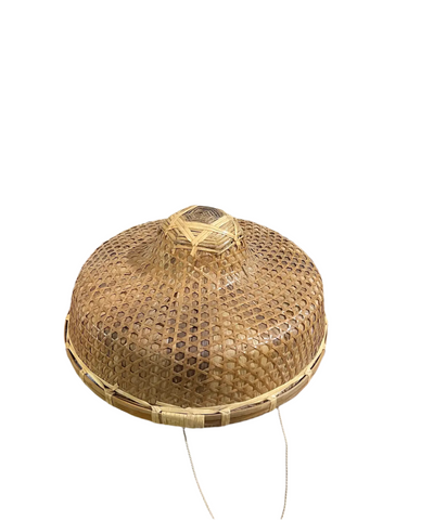 Vintage Wicker Hand Woven Outside Working Hat