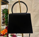 Small Black Sasha Crossbody or Handbag With Diamond Details