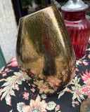 Gold Ceramic Heavy Abstract Vase