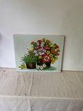 Boho Vintage Bright Flowers, Painting