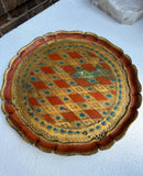 Italian Florentine Wooden Holidays Tray