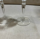Pair of Detailed Bottomed Cocktail Glasses