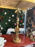 Vintage Gilded Draped Gold Tall Table Lamp