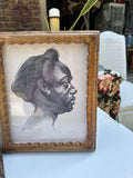 Pair of African Framed Drawings