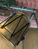 1970s Small Brass Drum Planter