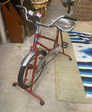 1970s Red Metal Working Stationary Bike