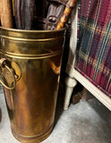 1970s Tall MCM Brass Umbrella Stand