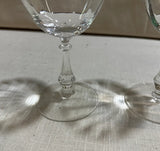Pair of Detailed Stemmed Champagne Glasses