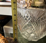 Large Glass Serving Punch Bowl