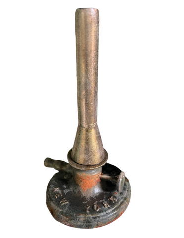 Antique New York Brass Bunsen Burner