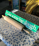 Large Rolling Pin With Kelly Green Box, Advertising Piece