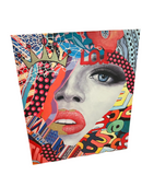 Graffiti Style "Love" Print on Canvas, Unframed