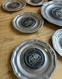 Pewter Collection of Alta Tennis Plates- Set of 12