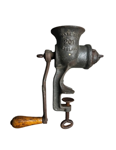 Vintage Metal Industrial Grinding Mill, Made in England