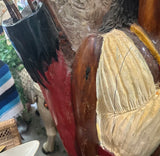 1970s Wooden Native American Vintage Cigar Sculpture