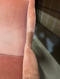 1970s Salmon Colored Cushioned Accent Chair