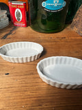 Pair of Small Ceramic White Dishes