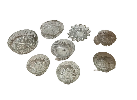 Collection of Small Glass Bowls- Set of 8