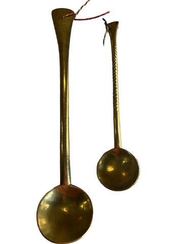 Solid Brass, Antique Hanging Decorative Spoons