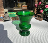 Large Green Glass Vase