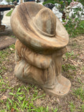 Mexican Siesta Hat Stone Sculpture