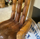 Natural Wood "Okay" Posed Hand Chair