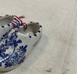 Pair of Blue and White Ceramic Delft Holland Clogs