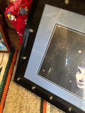 Abstract Colorful Audrey Hepburn Print in Light Bulb Black Frame