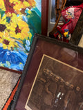 Vintage Framed Artwork of "Lee and His Generals"