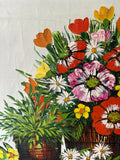 Boho Vintage Bright Flowers, Painting