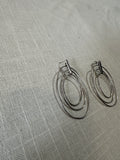 Pair of Sterling Silver Multiple Hoop Earrings