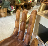 Natural Wood "Okay" Posed Hand Chair