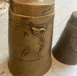 1970s Brass Bells With Bird Designs - Set of 2