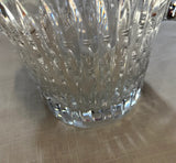 Large Glass Etched Decorative Bowl