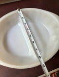 Double-Sided Ceramic White Bowl With Floral Details