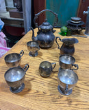 Silver Vintage Tea Set- 9 Pieces