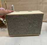 1970s Red Lined Jewelry Box With Compartments and Latch