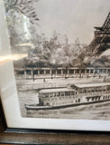 1970s Eiffel Tower Framed